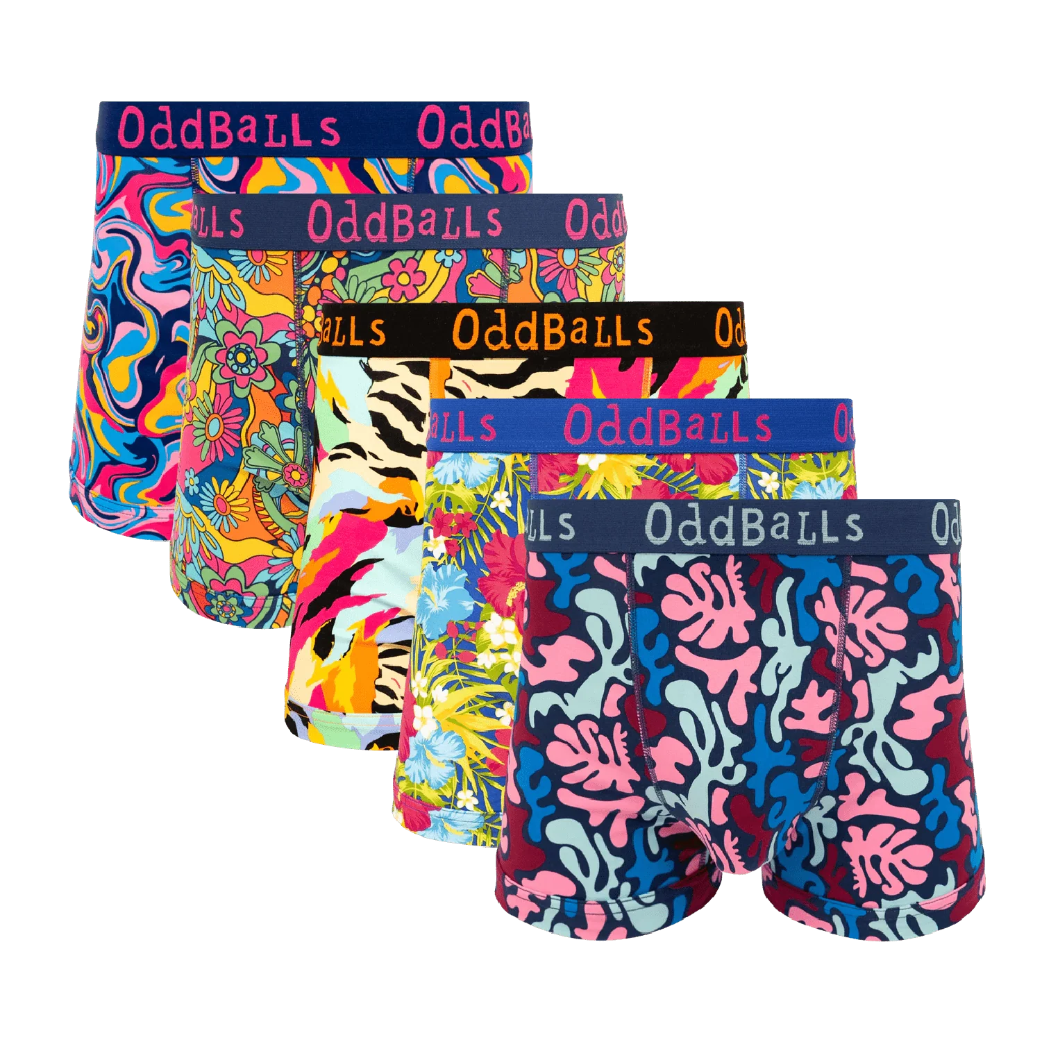 Bargain Bums Bundle - Mens Boxer Shorts 5 Pack