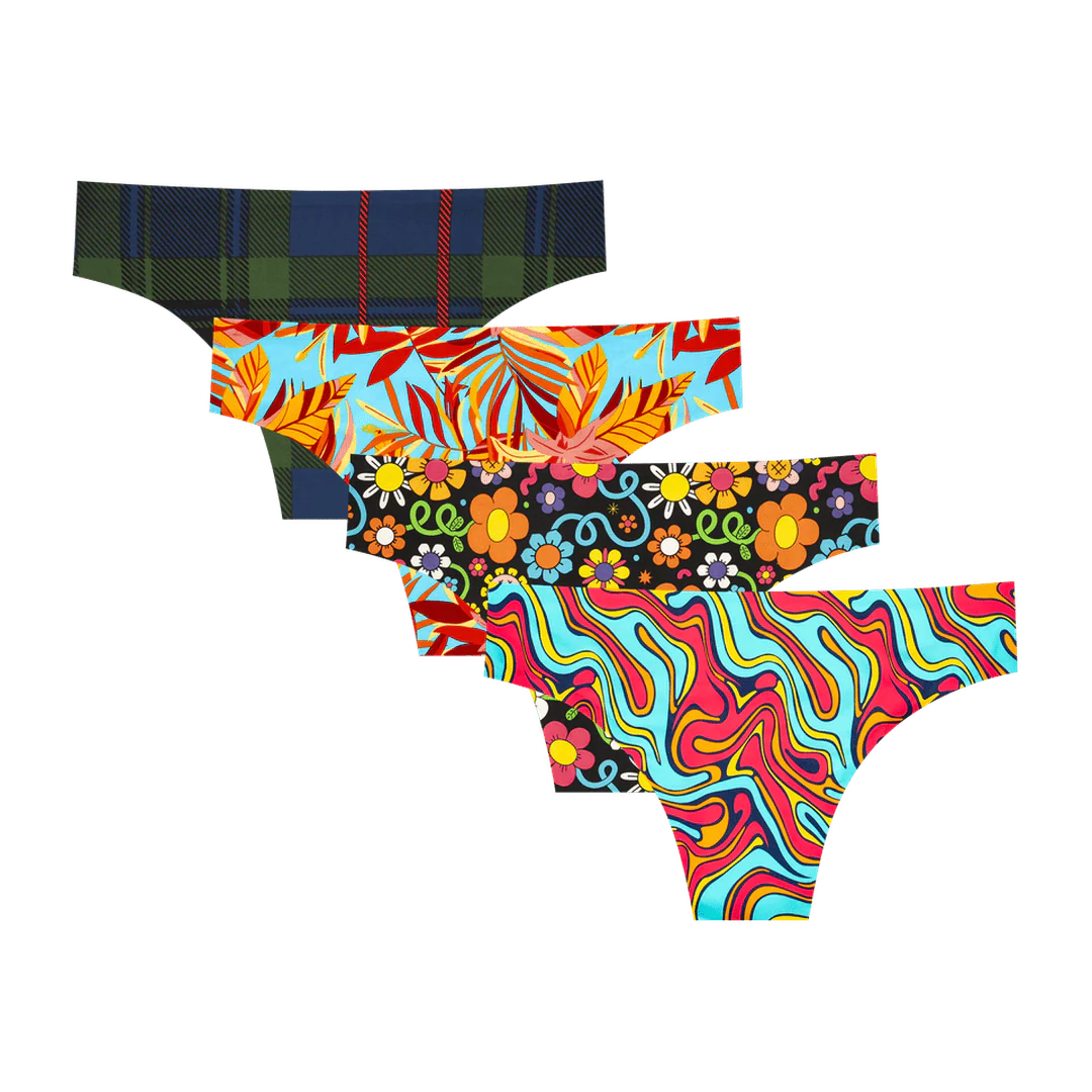 Pants Party Bundle - Ladies Seamless Brazilian Briefs 4 Pack Bundle - Image 2