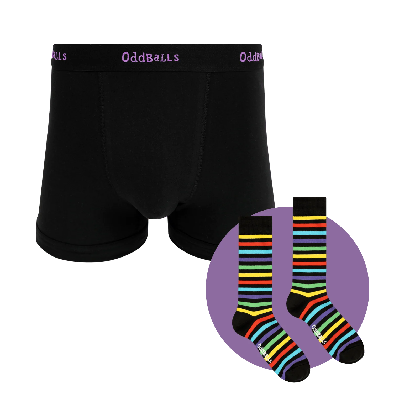 Blackberries Bundle - Mens Boxer Shorts & Matching Sock