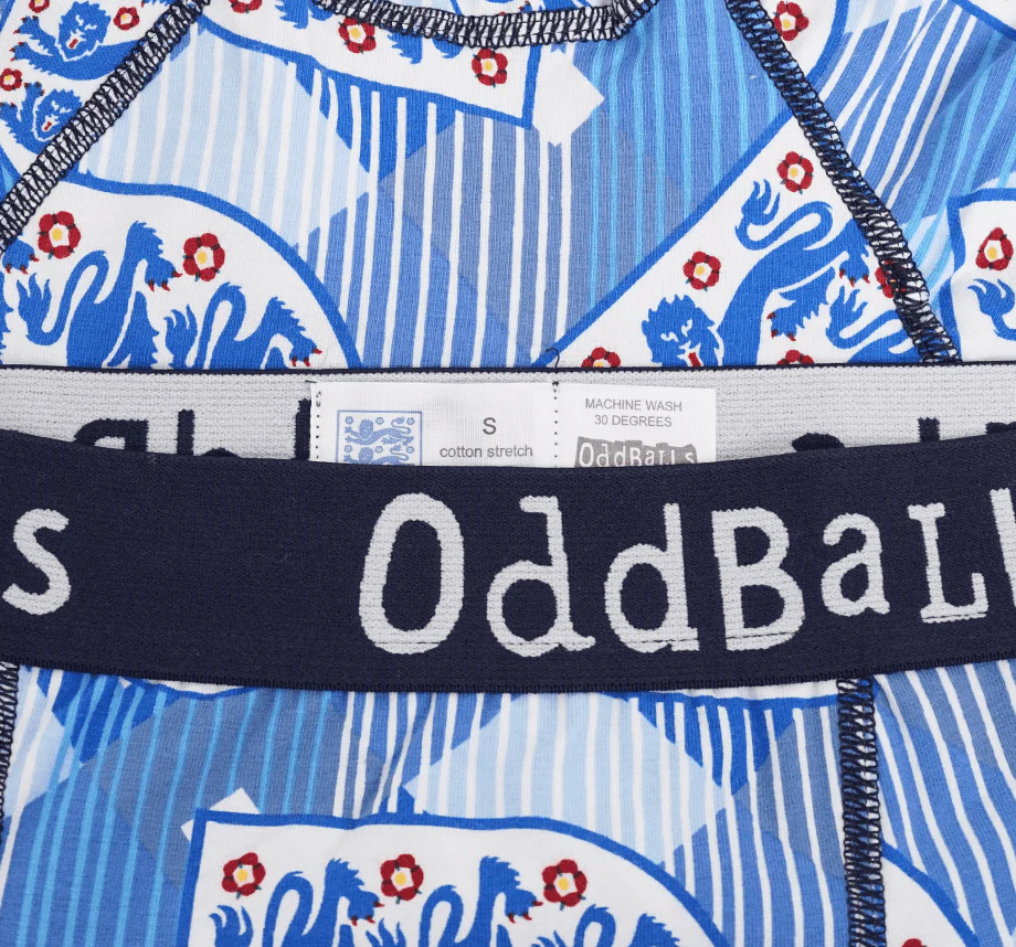 ENGLAND FA Retro - Mens Cotton Boxer Shorts - Image 3