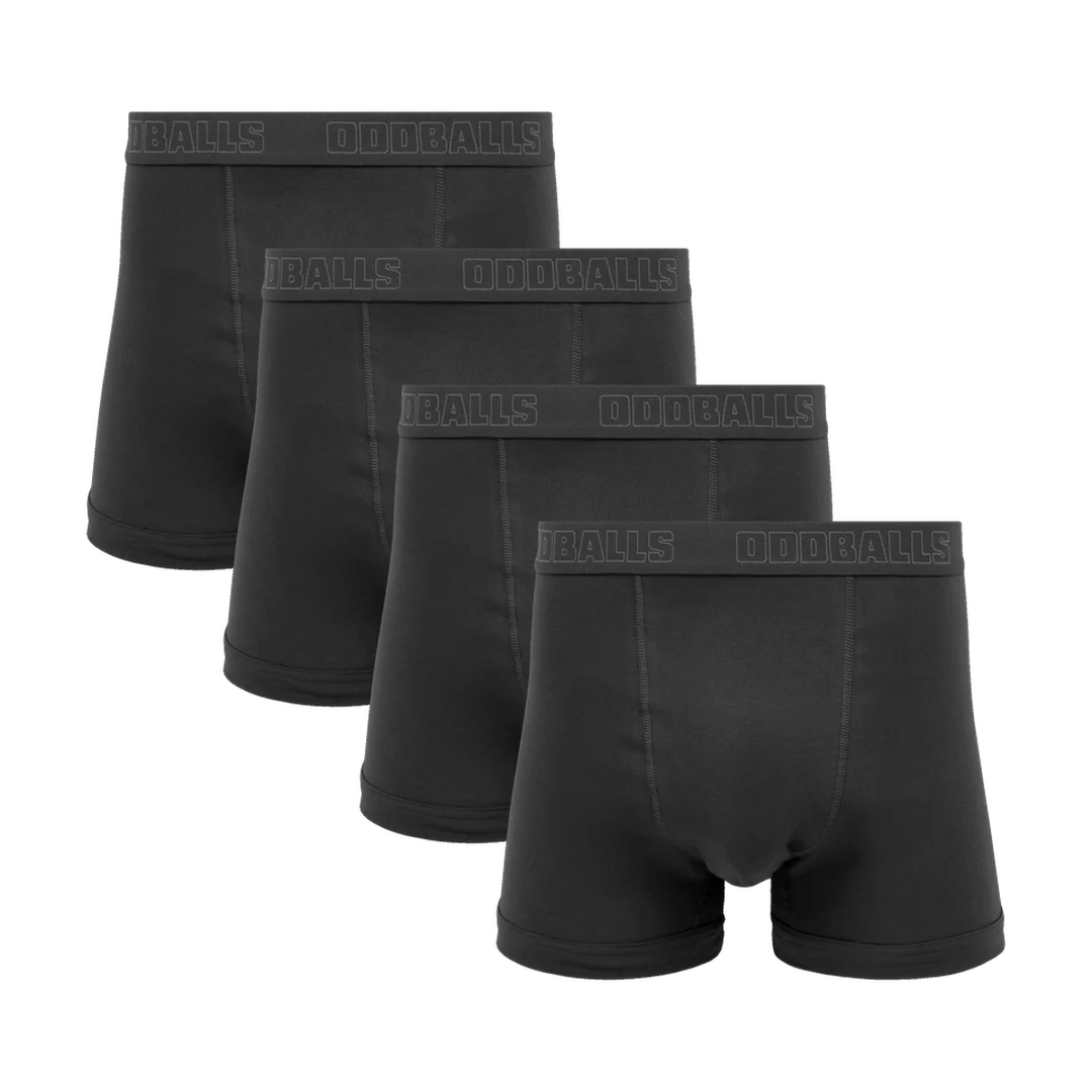 Core Grey Bundle - Mens Boxer Shorts 4 Pack