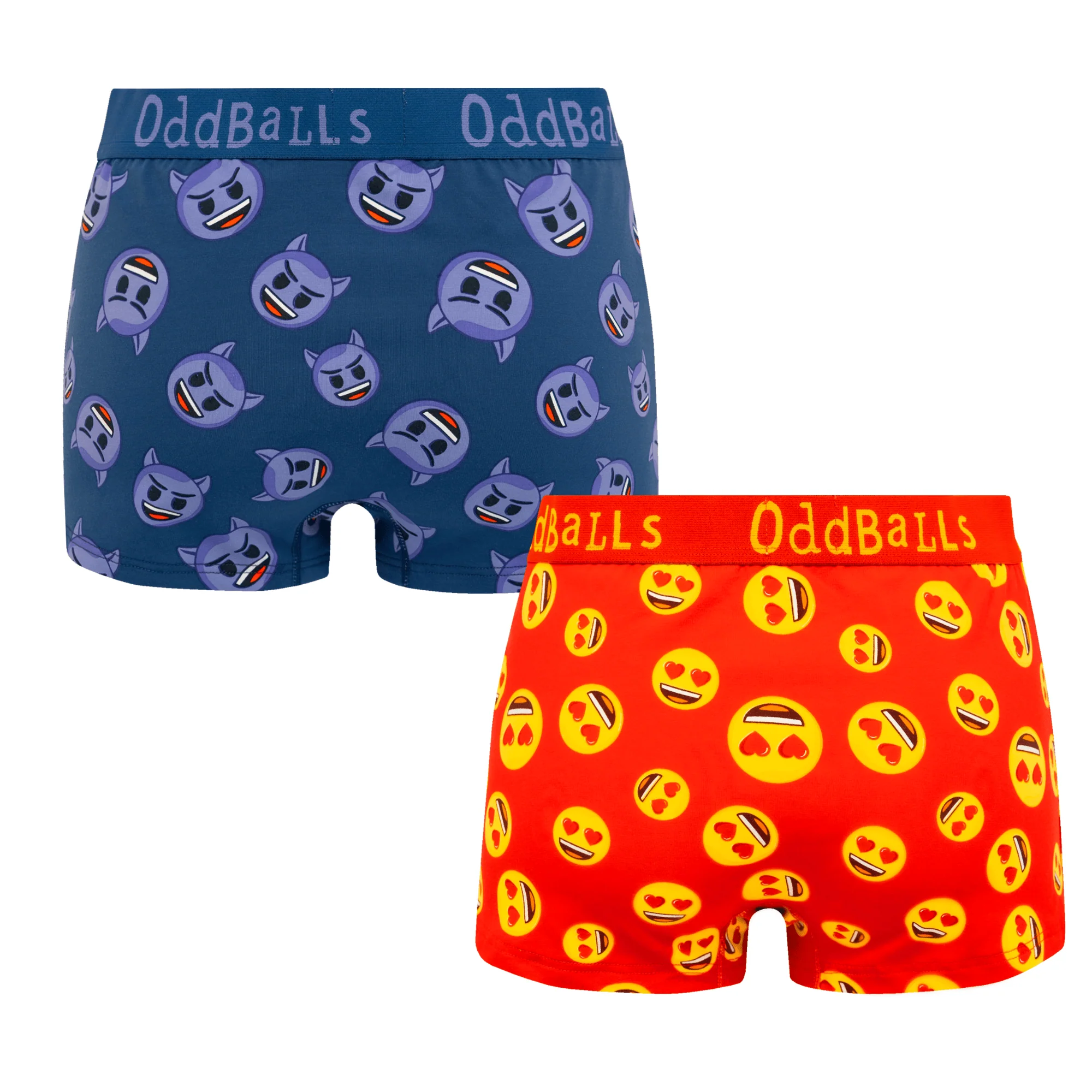 Devil & Love Heart Eyes Bundle - Ladies Boxer Shorts 2 Pack Bundle - Image 2