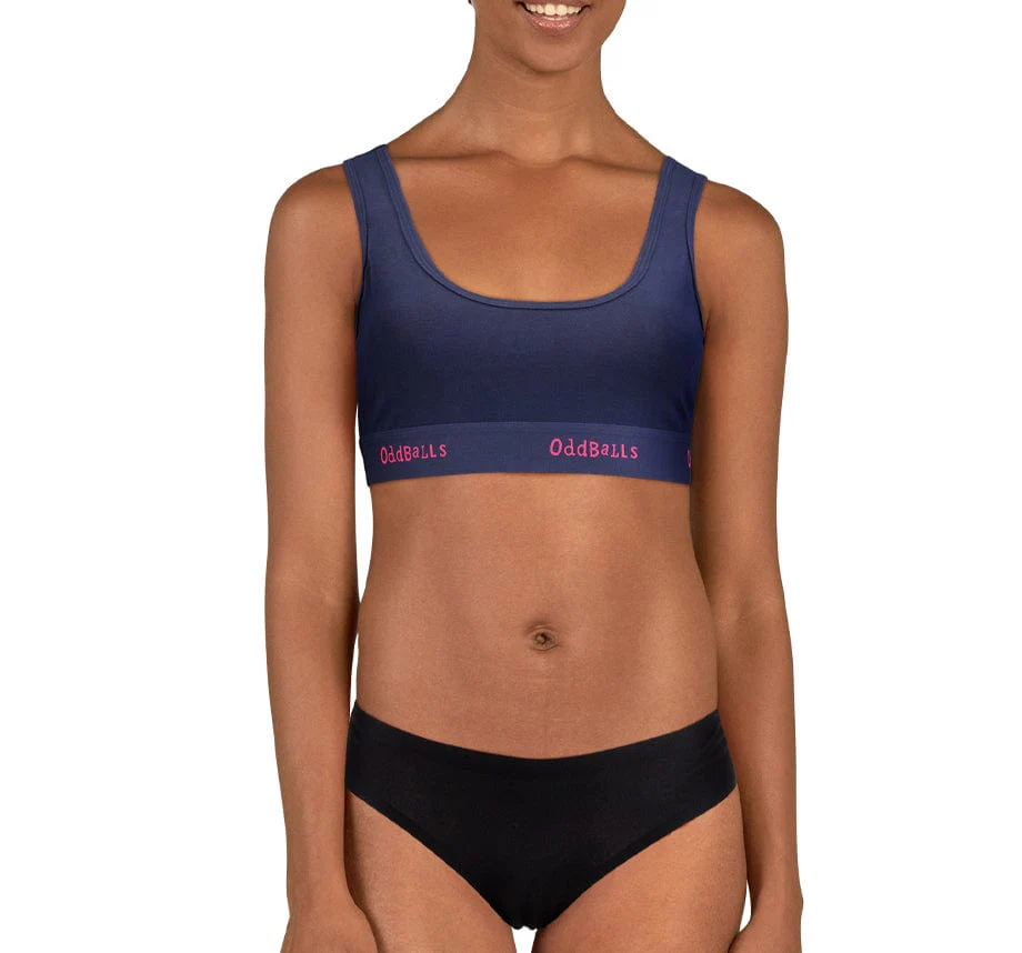 Navy and Magenta - Ladies Bralette - Image 6