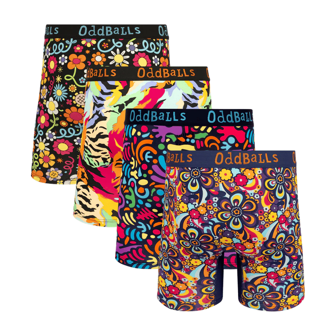 Funky Favourites Bundle - Mens Bamboo Boxer Shorts 4 Pack - Image 2