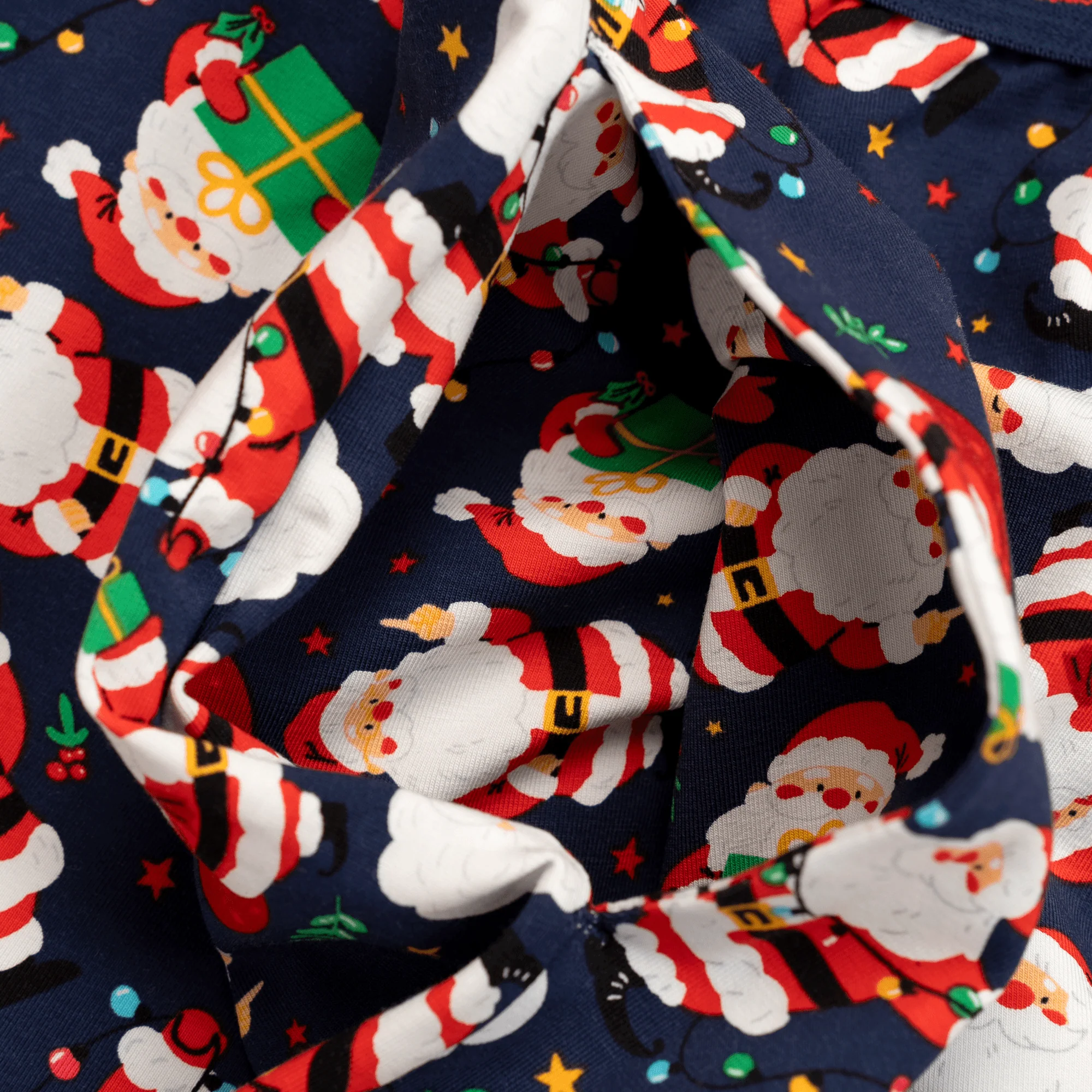 Santa - Kids Long Pyjamas Set (T-Shirt & Trousers) - Image 2