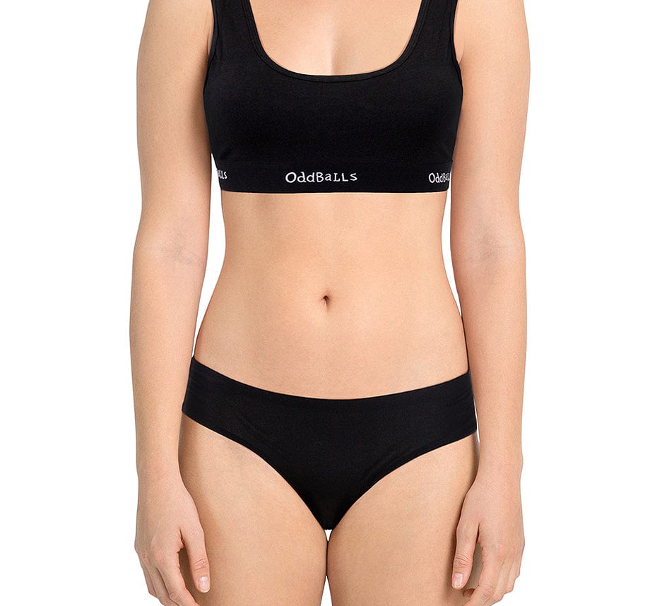 Black with Lace - Seamless Brazilian Briefs - Image 3