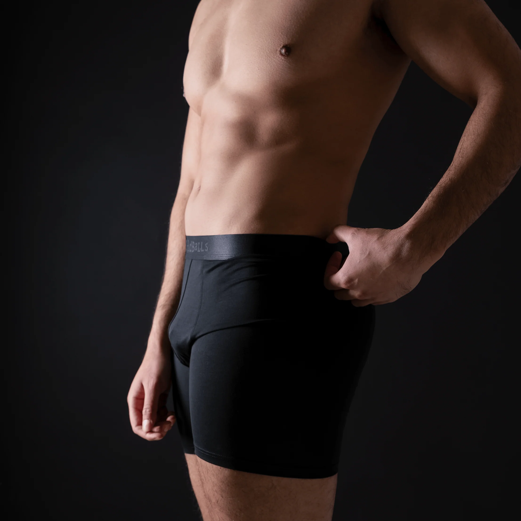 Stealth Black Bundle - Mens Bamboo Boxer Short 4 Pack - Image 3