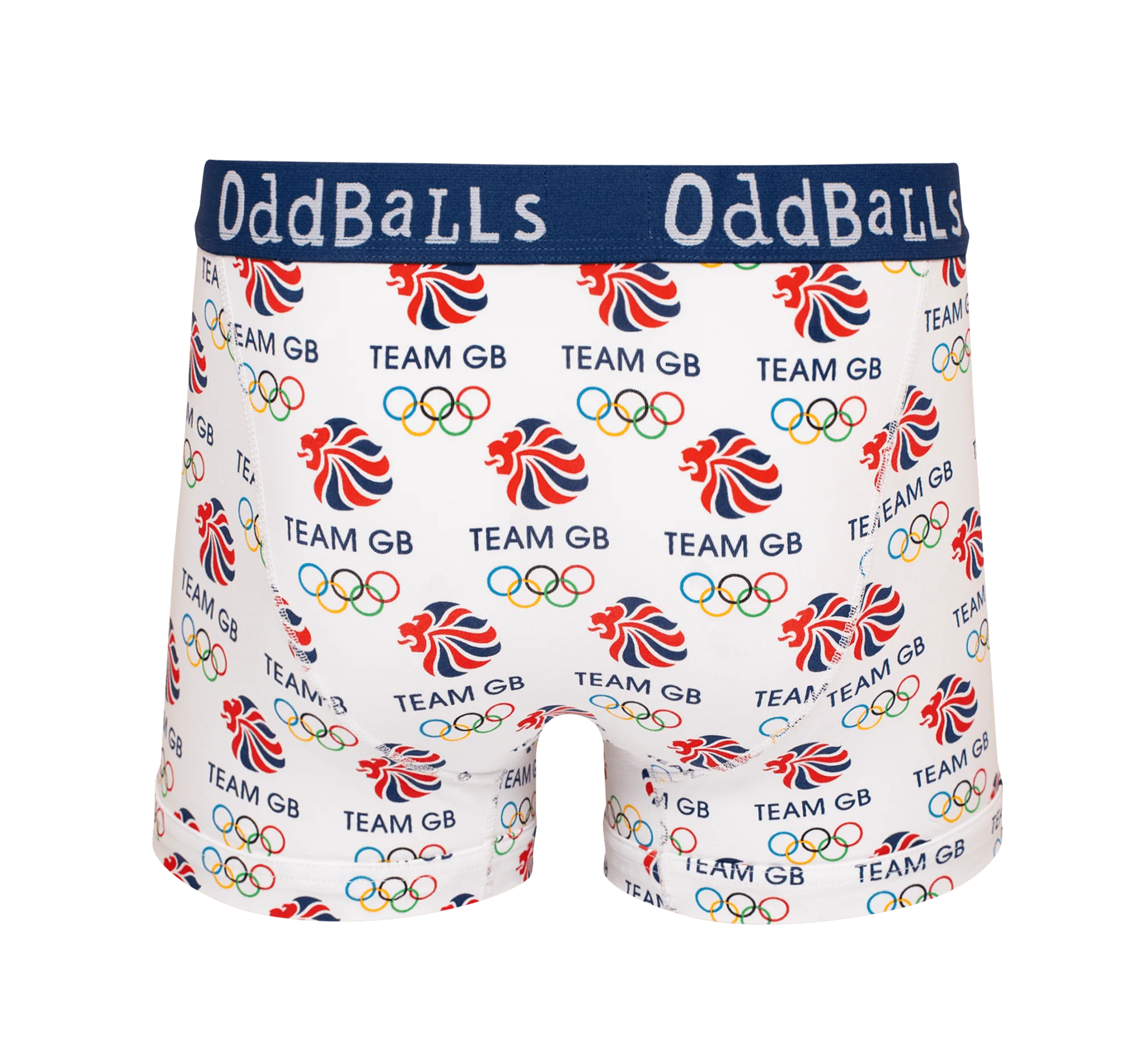 Team GB - White - Mens Cotton Boxer Shorts - Image 2