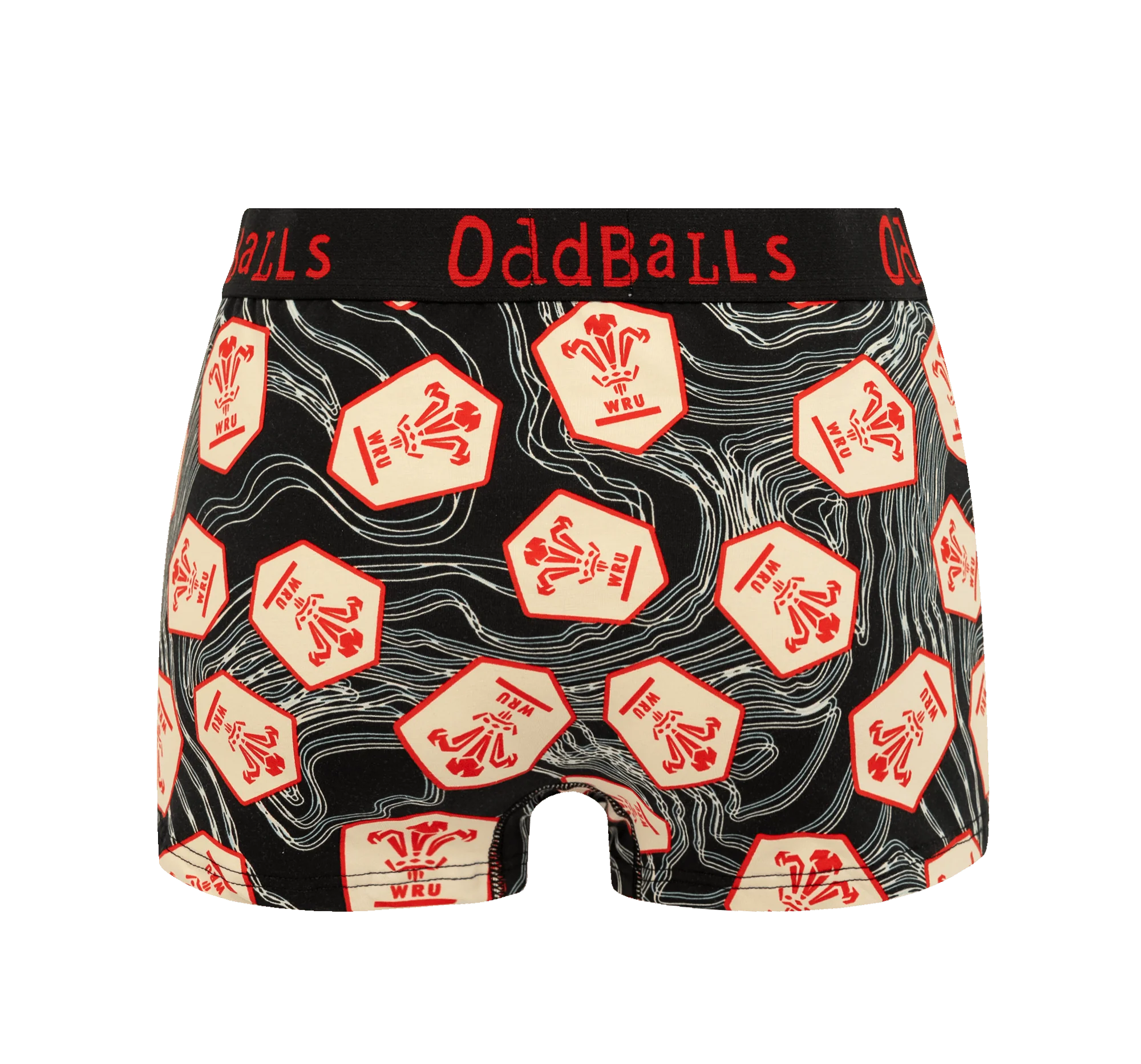 Welsh Rugby Union 25 Bundle - Ladies Boxer Shorts 2 Pack Bundle - Image 4
